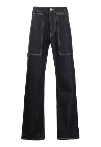 Alexander McQueen mid-rise straight jeans - Blau