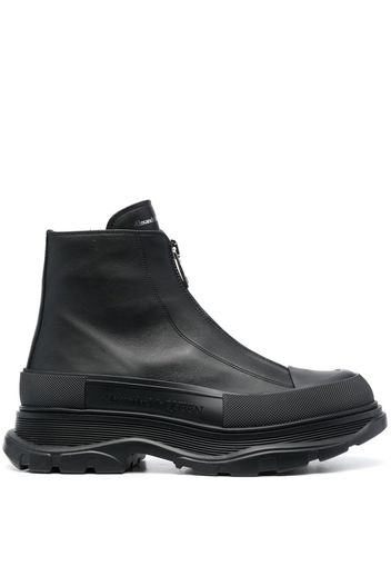 Alexander McQueen Tread Slick zip-up ankle boots - Schwarz