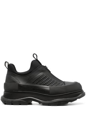 Alexander McQueen zip-up leathers sneakers - Schwarz