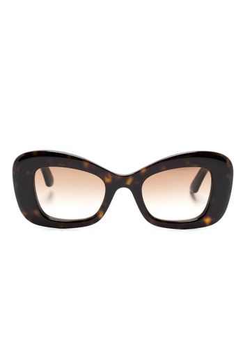 Alexander McQueen cat-eye sunglasses - Braun