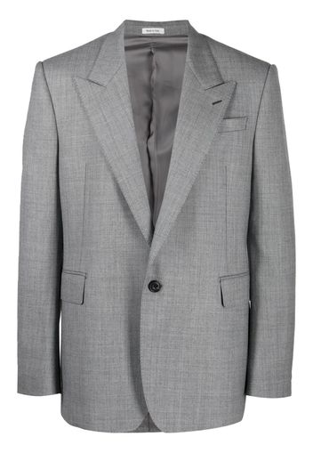 Alexander McQueen single-breasted wool blazer - Grau