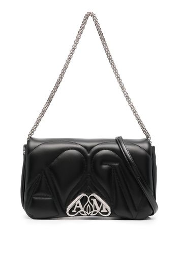 Alexander McQueen small The Seal shoulder bag - Schwarz