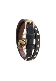 Alexander McQueen Armband mit Totenkopf - Schwarz