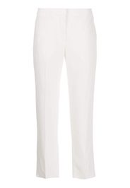 Alexander McQueen Klassische Cropped-Hose - Weiß