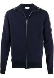 Alexander McQueen Sportjacke mit Logo-Streifen - Blau