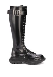 Alexander McQueen Stiefel mit Schnürung - Schwarz