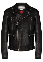 Alexander McQueen Bikerjacke aus Leder - Schwarz