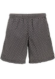 Alexander McQueen Badeshorts mit Totenköpfen - Schwarz