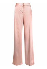 Alexander McQueen satin-effect trousers - Rosa