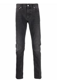 Alexander McQueen logo-embroidered skinny jeans - Schwarz