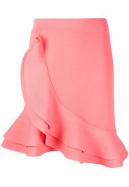 Alexander McQueen ruffled A-line skirt - Rosa