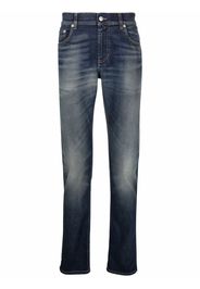 Alexander McQueen McQueen Graffiti denim jeans - Blau