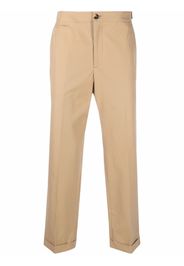 Alexander McQueen logo tape slim-fit chinos - Nude