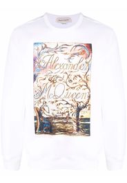 Alexander McQueen Sweatshirt mit grafischem Print - Weiß