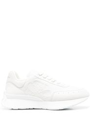 Alexander McQueen lo-top leather trainers - Weiß