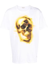 Alexander McQueen skull-print cotton T-shirt - Weiß