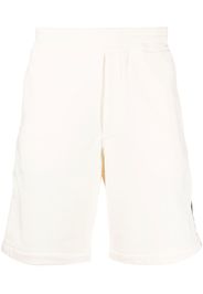 Alexander McQueen side-stripe shorts - Nude