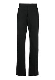 Alexander McQueen straight-leg cotton trousers - Schwarz