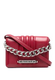 Alexander McQueen leather chain-link clutch-bag - Rot