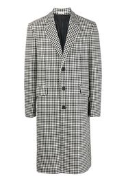 Alexander McQueen houndstooth single-breasted coat - Schwarz