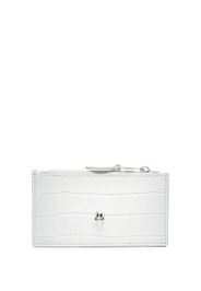 Alexander McQueen croc-effect calf leather purse - Weiß