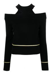 Alexander McQueen cut-out panelled jumper - Schwarz