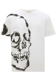 Alexander McQueen Watercolour Skull T-shirt - Weiß