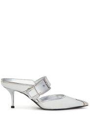 Alexander McQueen Metallische Mules - Silber