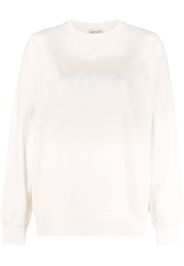 Alexander McQueen logo-print cotton sweatshirt - Nude