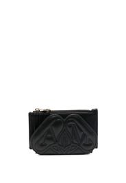 Alexander McQueen quilted logo wallet - Schwarz