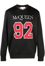 Alexander McQueen woven logo-detail sweatshirt - Schwarz