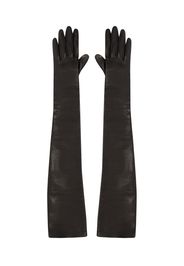 Alexander McQueen Handschuhe aus Lammleder - Schwarz