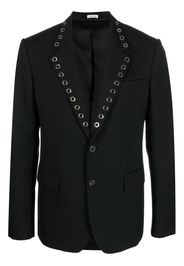 Alexander McQueen eyelet-detail blazer - Schwarz