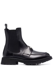 Alexander McQueen calf leather chelsea boots - Schwarz