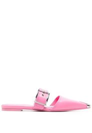 Alexander McQueen pointed leather mules - Rosa