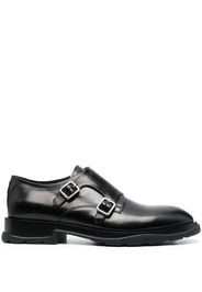 Alexander McQueen front-buckle-fastening monk shoes - Schwarz