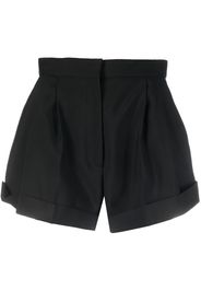 Alexander McQueen pleat-detail wool tailored shorts - Schwarz