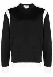 Alexander McQueen two-tone panelled sweatshirt - Schwarz