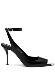 Alexander McQueen Punk 90mm ankle-strap sandal - Schwarz