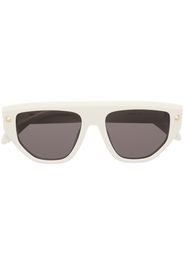 Alexander McQueen Spike Studs geometric-frame sunglasses - Weiß