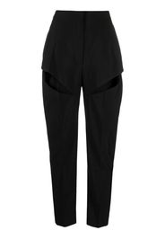 Alexander McQueen cut-out tailored trousers - Schwarz