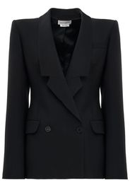 Alexander McQueen double-breasted wool blazer - Schwarz