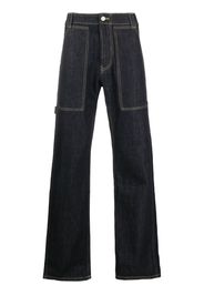 Alexander McQueen mid-rise straight jeans - Blau