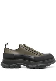 Alexander McQueen Tread Slick leather sneakers - Grün
