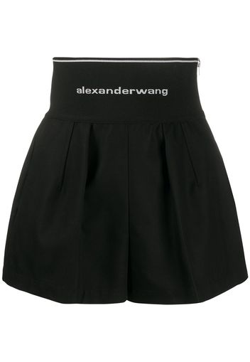 Alexander Wang Shorts mit Logo - Schwarz