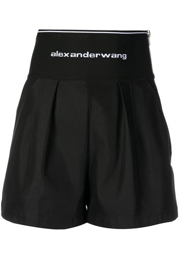 Alexander Wang Shorts mit Logo-Bund - Schwarz