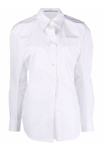 Alexander Wang long-sleeve cotton shirt - Weiß