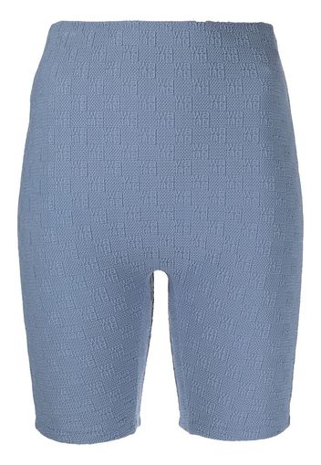 Alexander Wang Radlerhose mit Logo - Blau