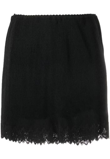 Alexander Wang distressed-hem mini skirt - Schwarz