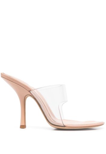 Alexander Wang transparent 120mm heeled mules - Nude